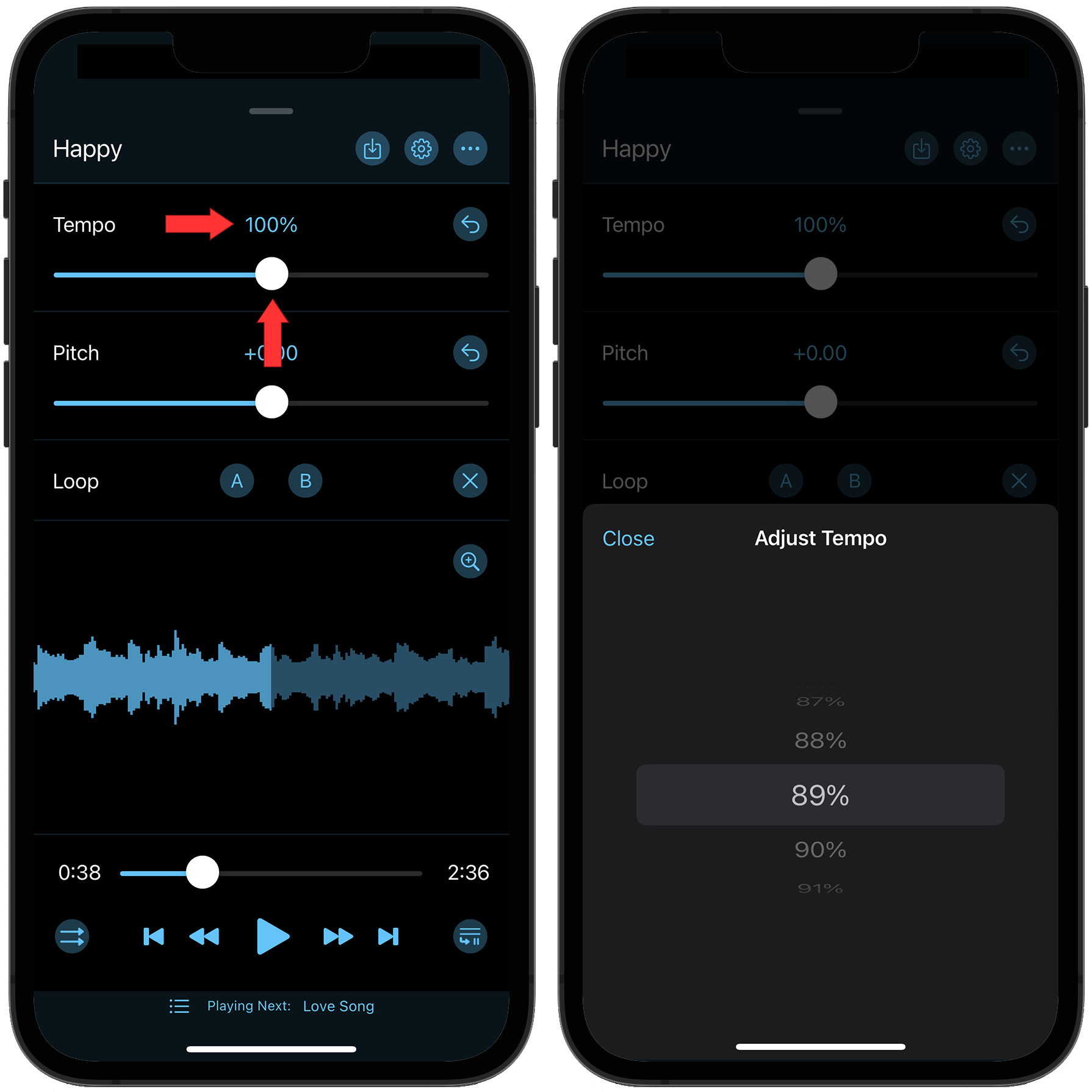 Tempo Controls