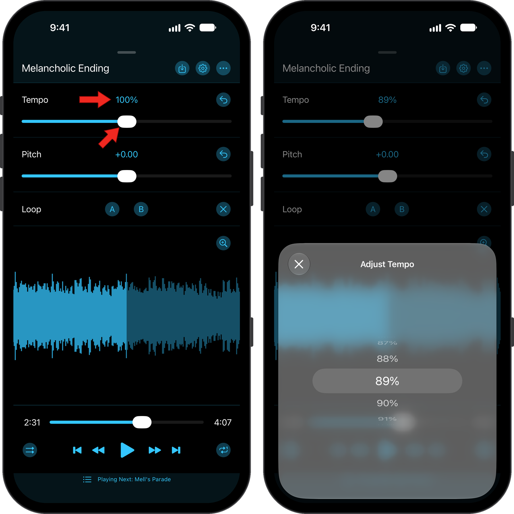 Tempo Controls