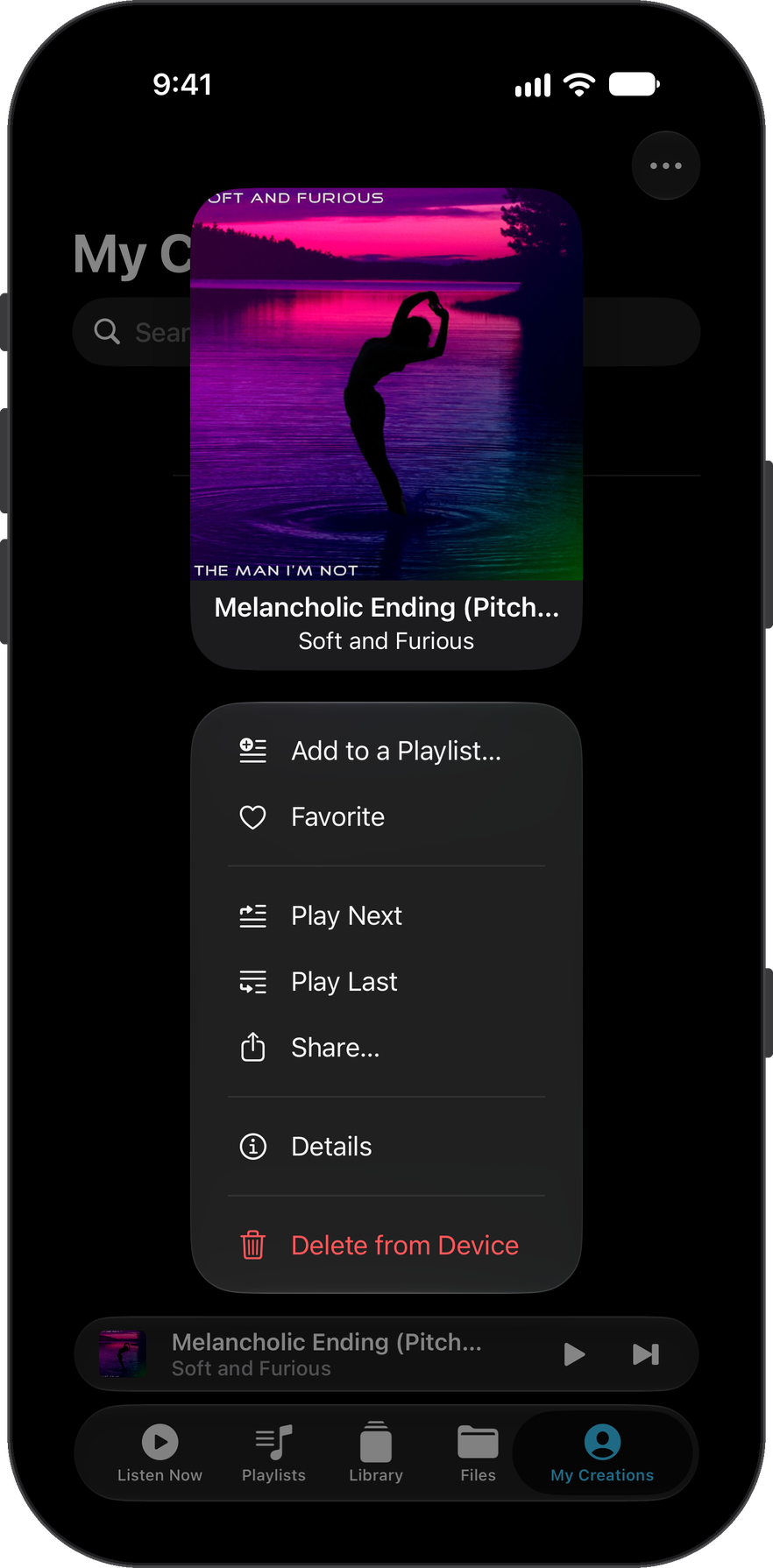 Context menu