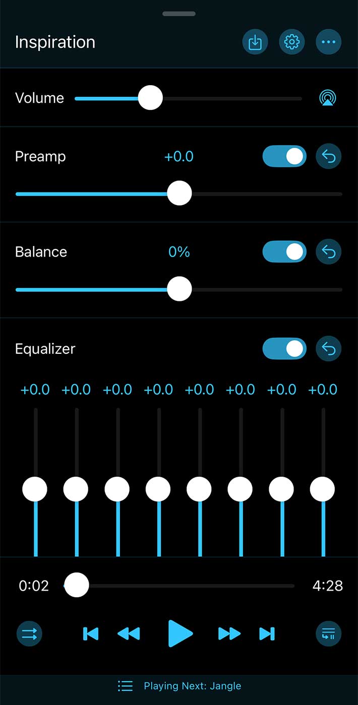 Volume Controls Editor Components