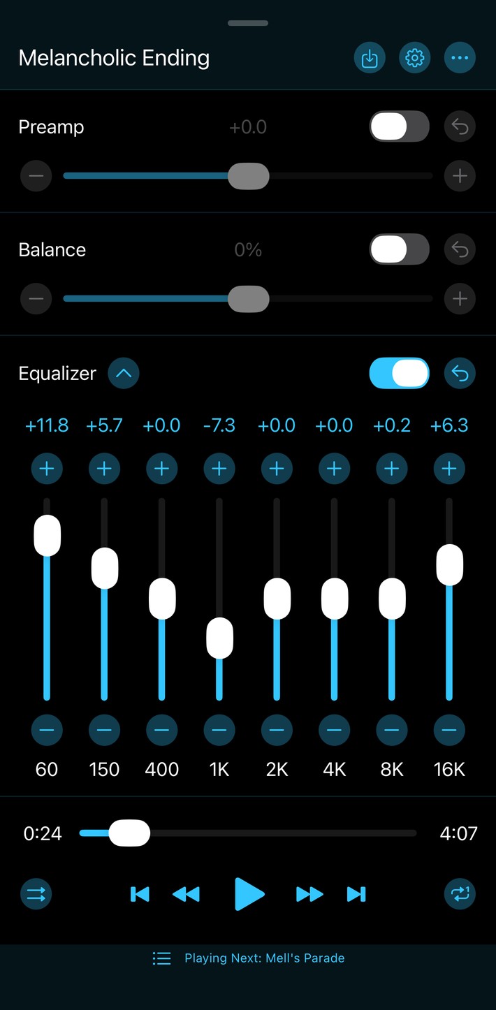 Equalizer Editor Components