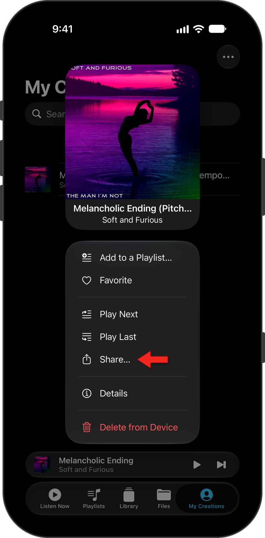 Open the iOS file share