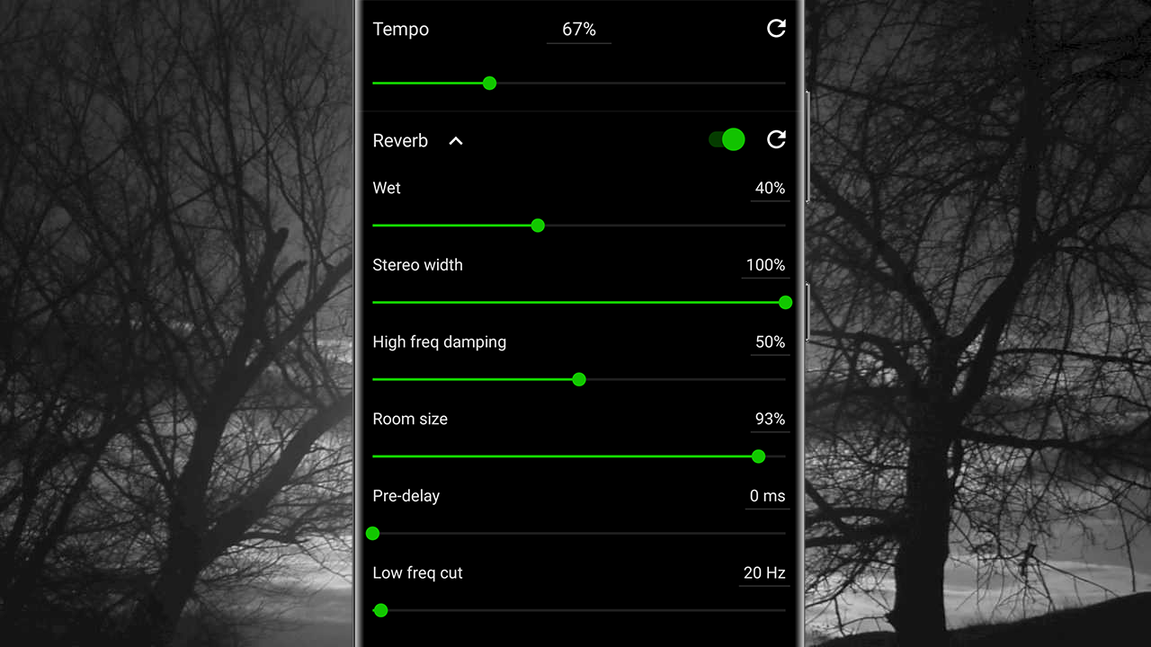 Slowed and reverb music with Music Speed Changer