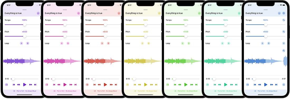 Accent color options