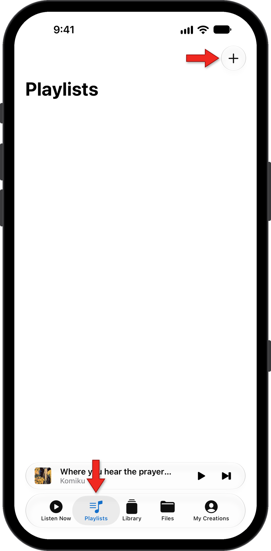 New Playlist button