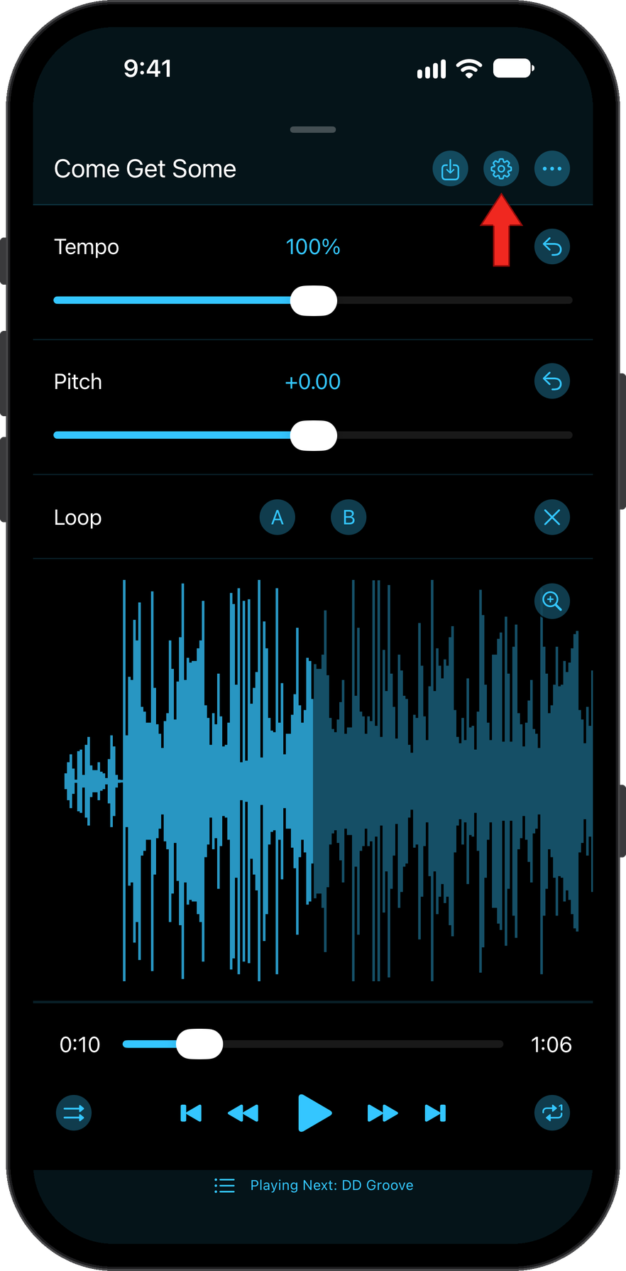 Open settings