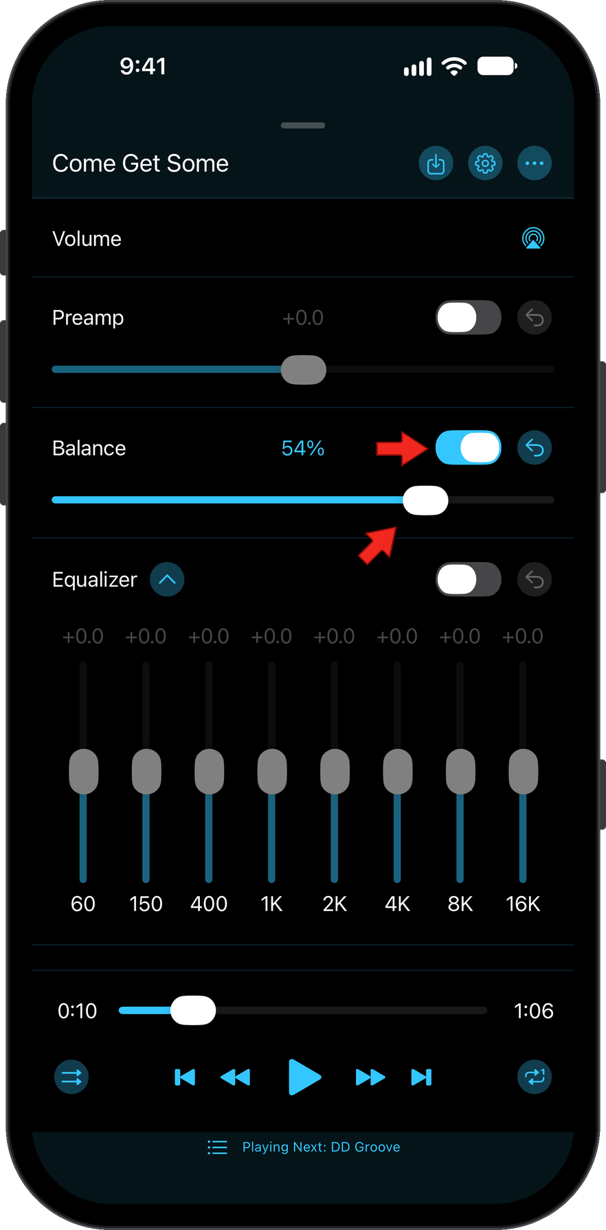 Balance component