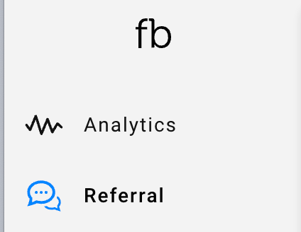 Referral Menu