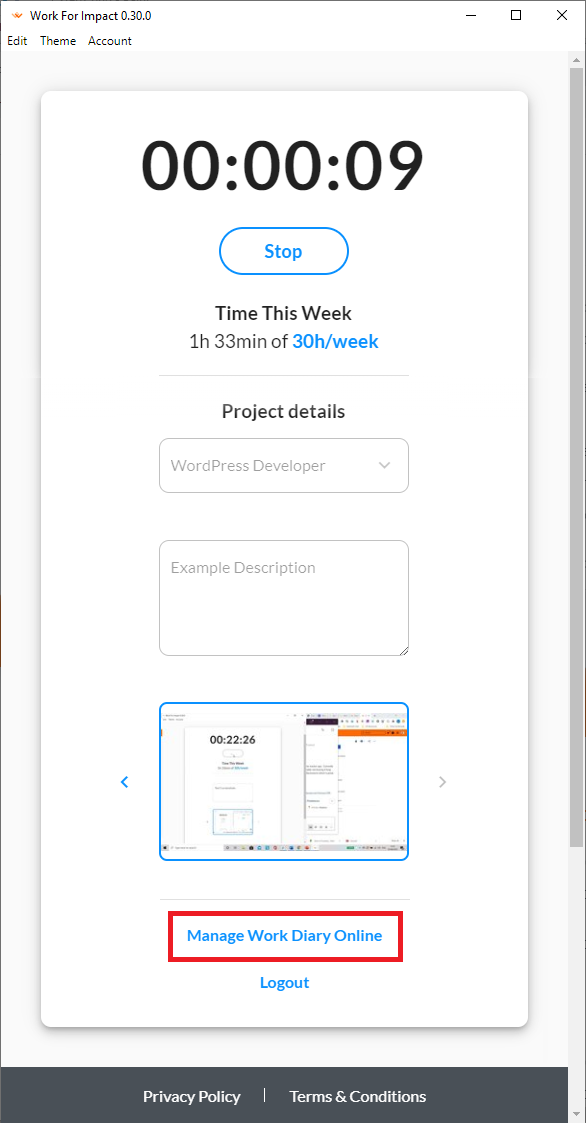 work timer internet app