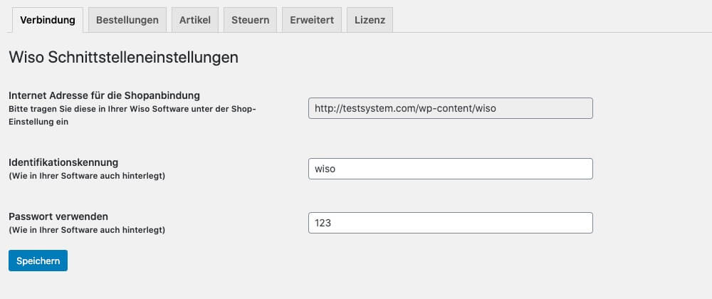 Einstellungen der Schnittstelle in WordPress