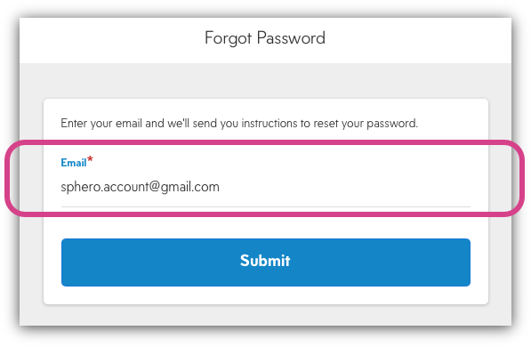 Enter Email Address
