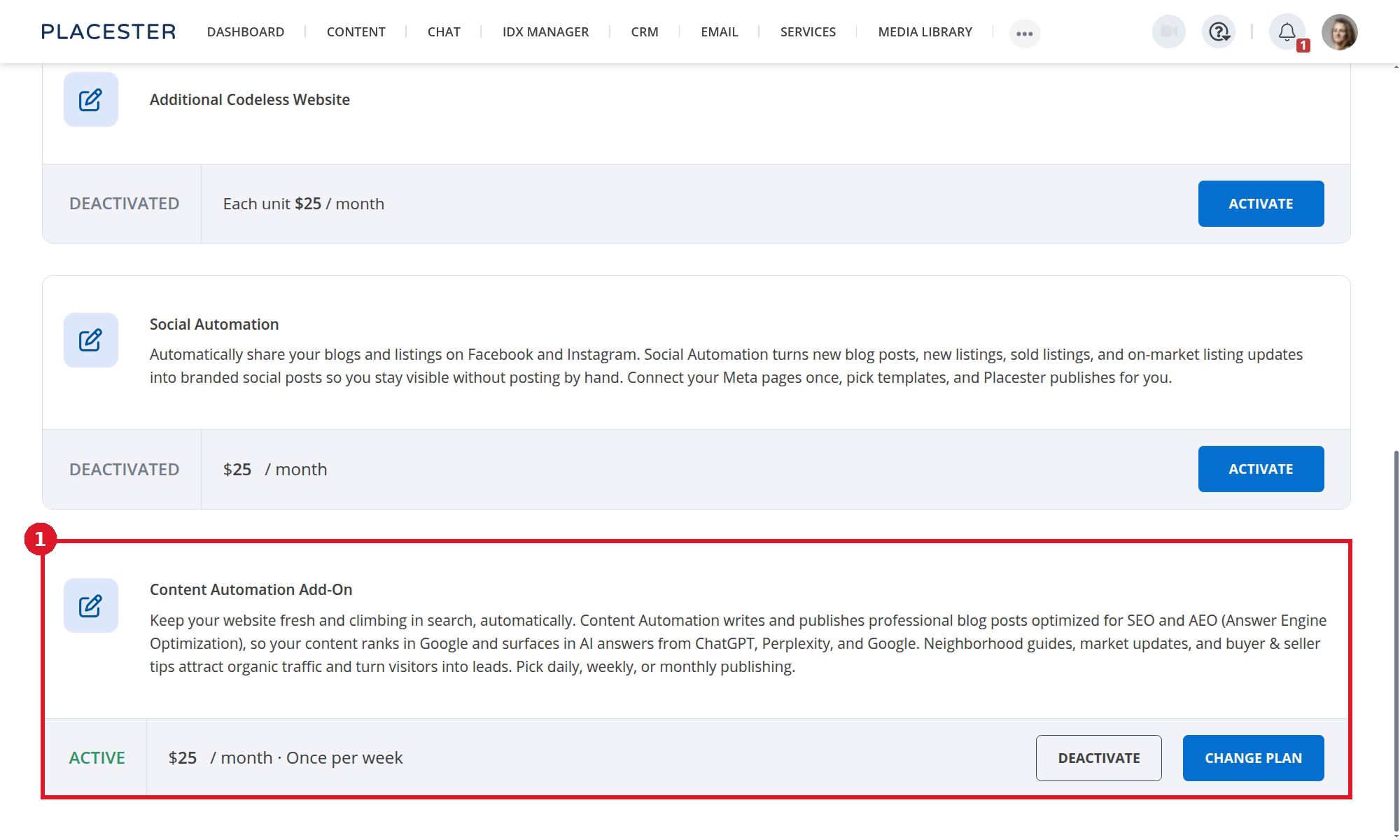 Active Content Automation add-on