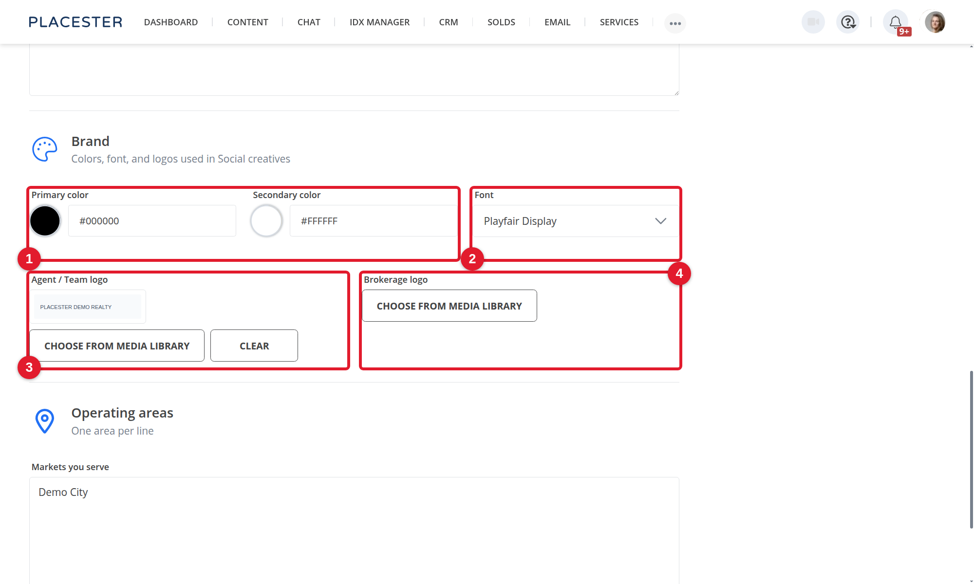 Brand controls on Business Profile