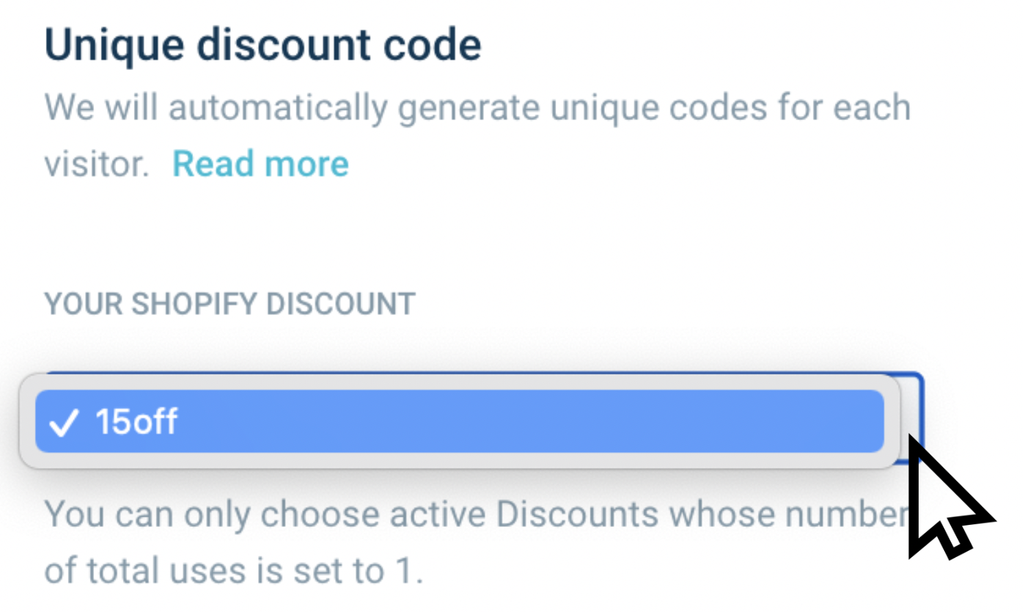 choosing the discount