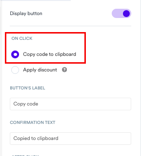 choosing the discount application mode