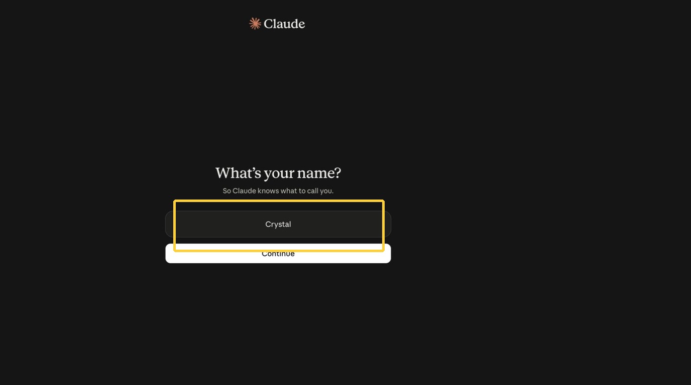 Name entry
