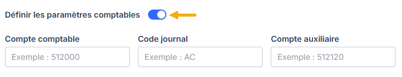 Update accounting settings