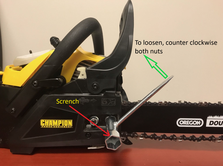 Chainsaw Chain Tension Adjustment Help Center Champion Power Equipment