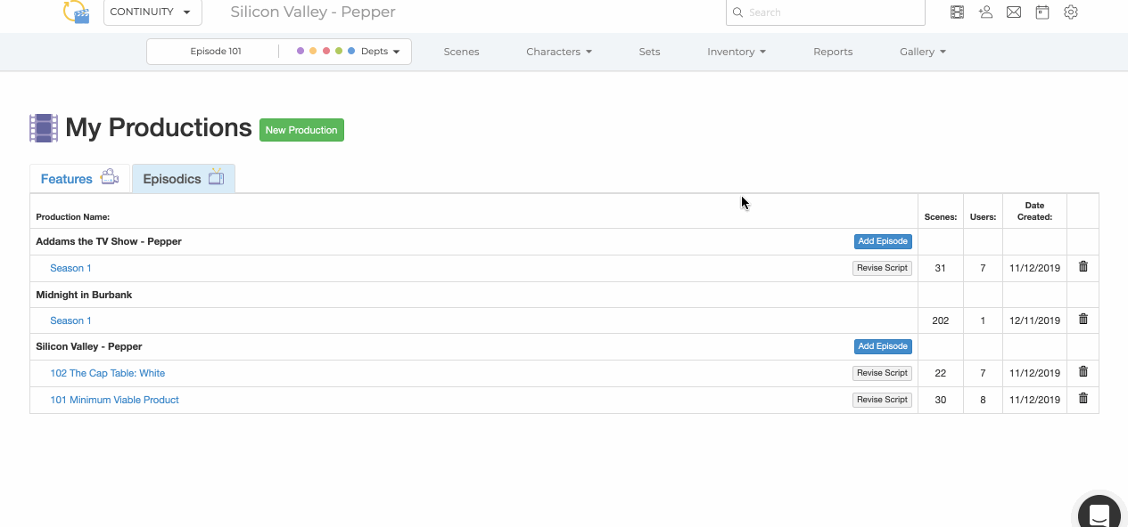 Create an AMORT Epsiode