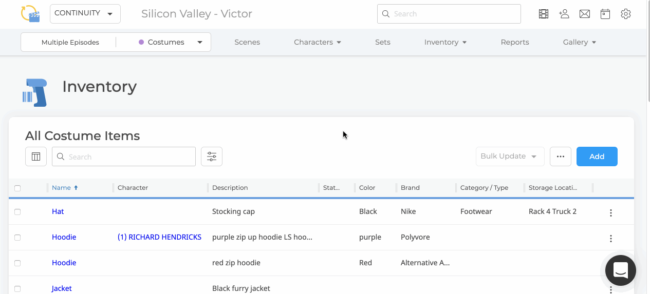 Edit Categories