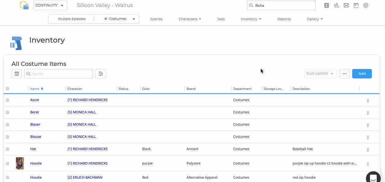 Create Inventory