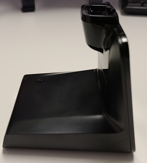 Left side of Plantronics CS540 wireless headset base