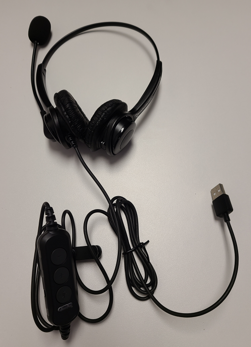 Executive Pro Harmony USB headset and cord