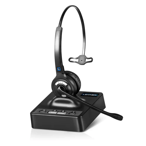 Leitner wireless headset with swivel microphones