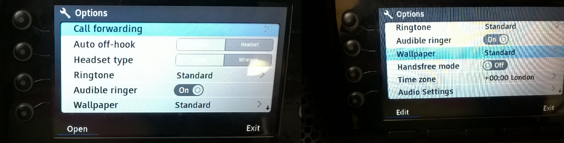 Shoretel/Mitel Phone Setting