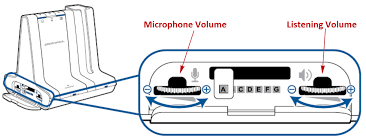 Plantronics Savi W740 mic volume and compatibility switches