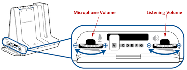 Microphone/Listening Volume Controls on Plantronics Savi W740