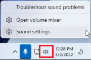 Windows 11 speaker sound settings option