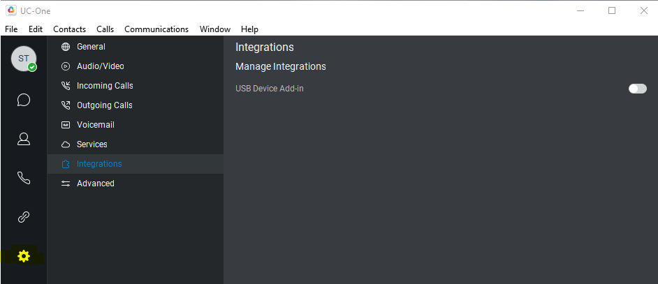 UC-ONE Broadsoft integrations setting