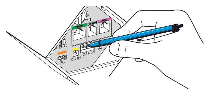 Sennheiser OfficeRunner dip switch settings