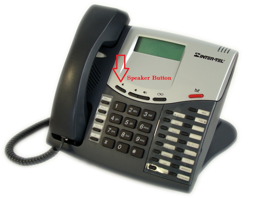 InterTel phone speaker button