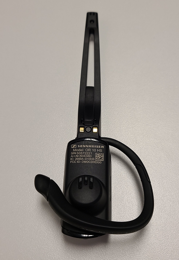 Sennheiser OfficeRunner microphone in ear hook speaker view