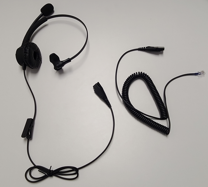 Executive Pro Melody headset and quick disconnect (QD) cord