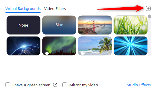 Zoom feature: Selecting or adding picture background