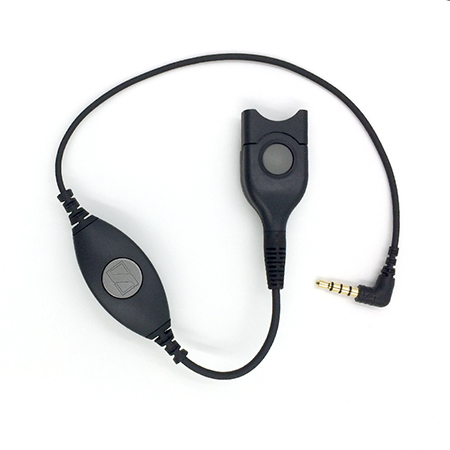 Sennheiser 3.5mm quick disconnect adapter for cell phones