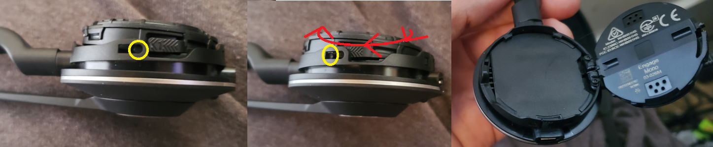 Jabra Engage 75 battery removal steps in pictures