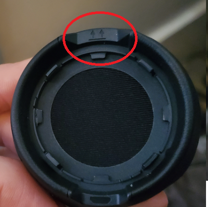 Jabra engage 75 inside the battery compartment