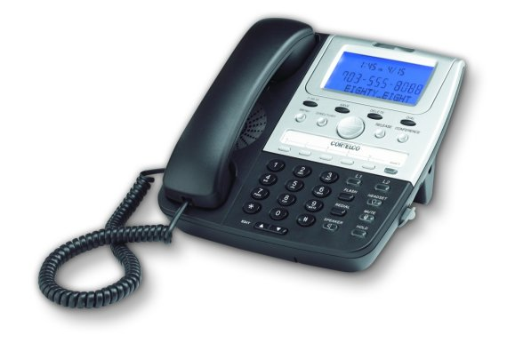 Cortelco 2720 wired desk phone with headset