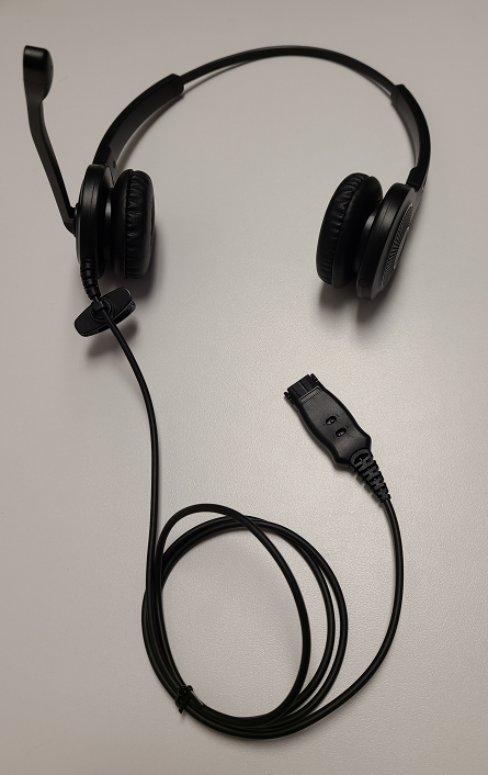 Leitner OfficeHero LH245 headset and QD cord