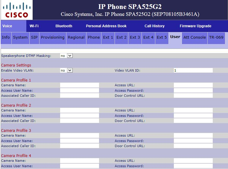 Cisco SPA EHS configuration settings part 1