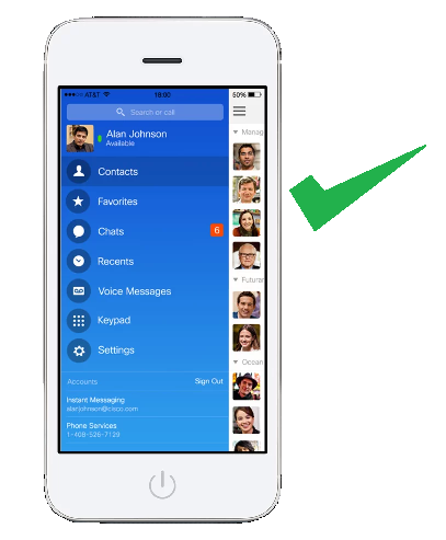 RingCentral softphone app on apple iPhone for Leitner Bluetooth