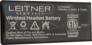 Leitner wireless lithium-ion battery without arrow