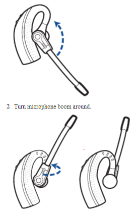 Plantronics CS530 switching from left ear to right ear