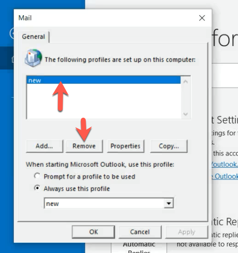 remove office 365 account from windows 10