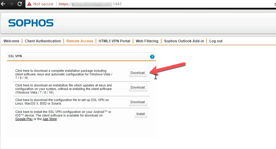 sophos ssl vpn client windows 10 download
