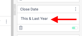 CaliberMind filters let you examine a longer time period